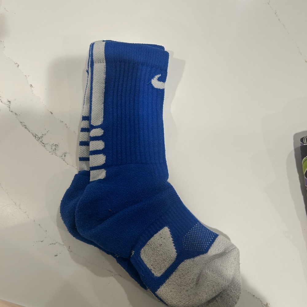 Nike Athletic Socks in Blue and Gray